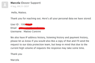 How a Deezer data export request took 11 months