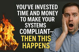 You’ve invested time and money to make your systems compliant — then this happens.
