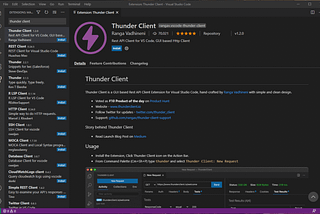 Postman is history. Thunder Client is new love for VSCode developers.