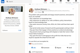 Tallying the fallout of the A. Islam — GDRI — Monash  saga (so far) and questions prompted by it …