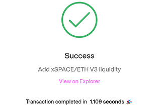 How to add liquidity to Uniswap V3 on Arbitrum? (to get xSPACE LP tokens)