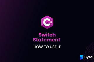 Using Switch Statement in C#