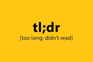 TD;LR and Generative AI