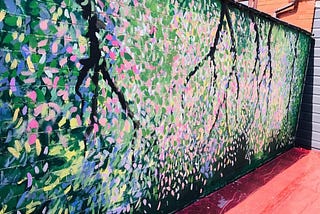 Shabs Beigh: Garden Wall Mural Commission