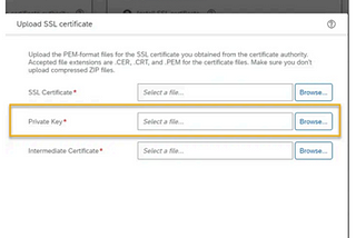 Uploading an SSL Private Key for SAP SuccessFactors Career Site