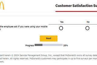 Start the www.mcdvoice.com Survey with Receipt