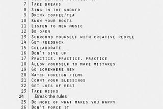 33 formas de ser creativo