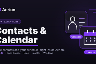 Contacts & Calendar Extensions
