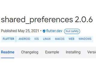 SharedPreferences | Flutter | Dart