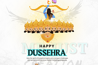 Happy Dussehra from Mr. Just Creation