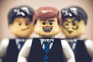 three lego executives