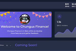 Chungus Finance Preview Released