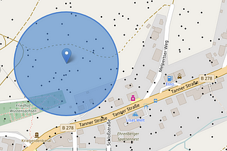 Fast In-memory spatial radius queries with Python