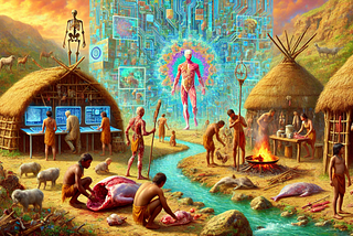 What is the meaning of this dream? with futuristic-tech + Indigenous activity?