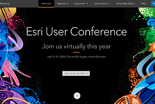 ESRI ArcGIS User Conference 2020, part 1