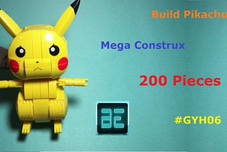 Mega Construx Pokemon Build / #GYH06 / PIKACHU / 200 PIECES (2022)