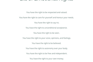 The Emotional Rights of Women