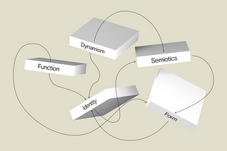 A tridimensional illustration showing the topics of the article in an interconnected way.