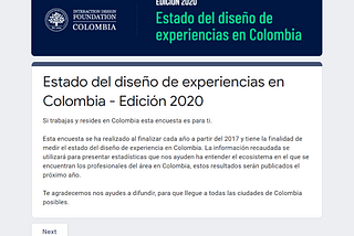 2020: Emergencia UX en Colombia