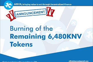 Burning of the Remaining 6,480KNV Tokens