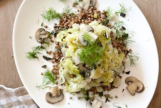 Plant-based meal on a plate