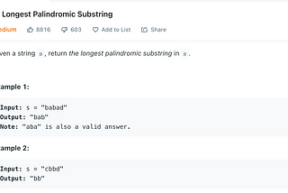 Strings: Longest Palindromic Substring