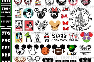 Mickey Mouse Bundle, Mickey Mouse Svg Bundle, Minnie Mouse Svg, Mickey Mouse Png