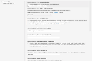 Gemini Code Assist Extension: Customization features