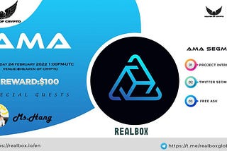 AMA RECAP : HEAVEN OF CRYPTO x REALBOX