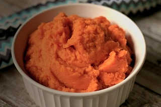 Instant Pot Mashed Sweet Potatoes with Goat Cheese — Side Dish — Sweet Potatoes