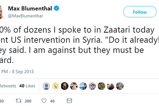 Documenting Max Blumenthal’s Regime Change from Assad Opponent to Assad Lobby Shill*