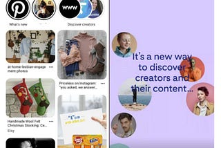 Pinterest prueba el panel de nuevas historias en la parte superior de las fuentes de usuario