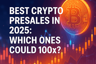 Best crypto presales in 2025 visualized through futuristic blockchain and finance elements.