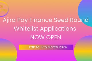 Applications for $AJP Seed Round whitelist spots now open with a 20% bonus for whitelisted…