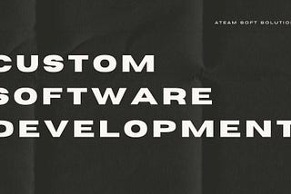 Custom Software Development