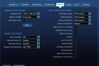 Rocket League on PC — input lag removal tips