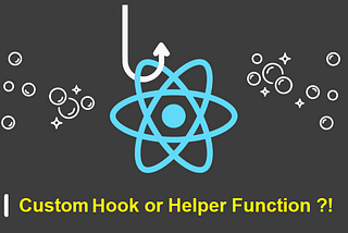 When is it better to create a custom hook in React?