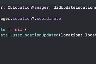 Setting up a Location Manager (Swift)