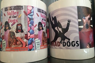 Theories on My Thrift Store Dog Mugs, Or: Who Paid Money to Have These Manufactured?