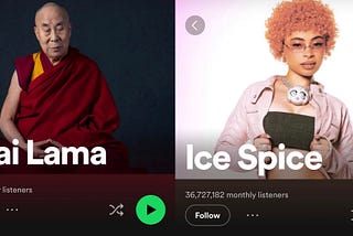 Ice Spice Has Officially Garnered More Monthly Listeners Than The Dalai Lama
