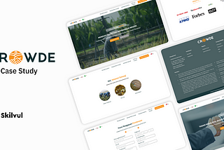 UX CASE STUDY : REDESIGNING CROWDE WEBSITE