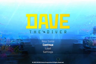 Indie Gems- Dave the Diver
