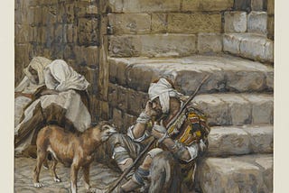 Painting of The Poor Lazarus at the Rich Man’s Door (Le pauvre Lazare à la porte du riche) by James Tissot (1886–1894). The rich man neglected the Bible’s teaching about the tithe.