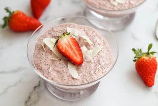 Chia Strawberry Pudding