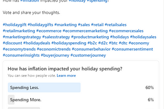 Holiday Spending Consumer Sentiment Survey