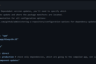 Automated dependabot configuration in GitHub