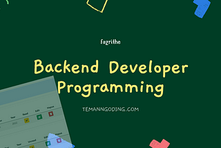 Backend Developer Programming