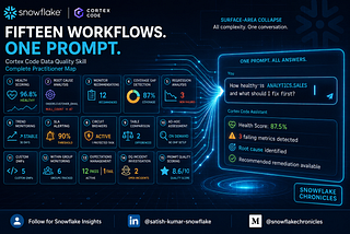Fifteen DMF Workflows, Zero Raw Queries: How Cortex Code Rewires Data Quality Investigation