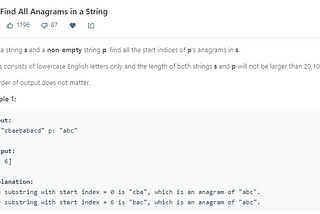 Daily Leetcode Review in Python-#438 Find All Anagrams in a String