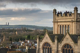 Church buildings overlooking their communities symbolise the role Christians have to act as prayerful watchmen (image by the author via Ideogram).